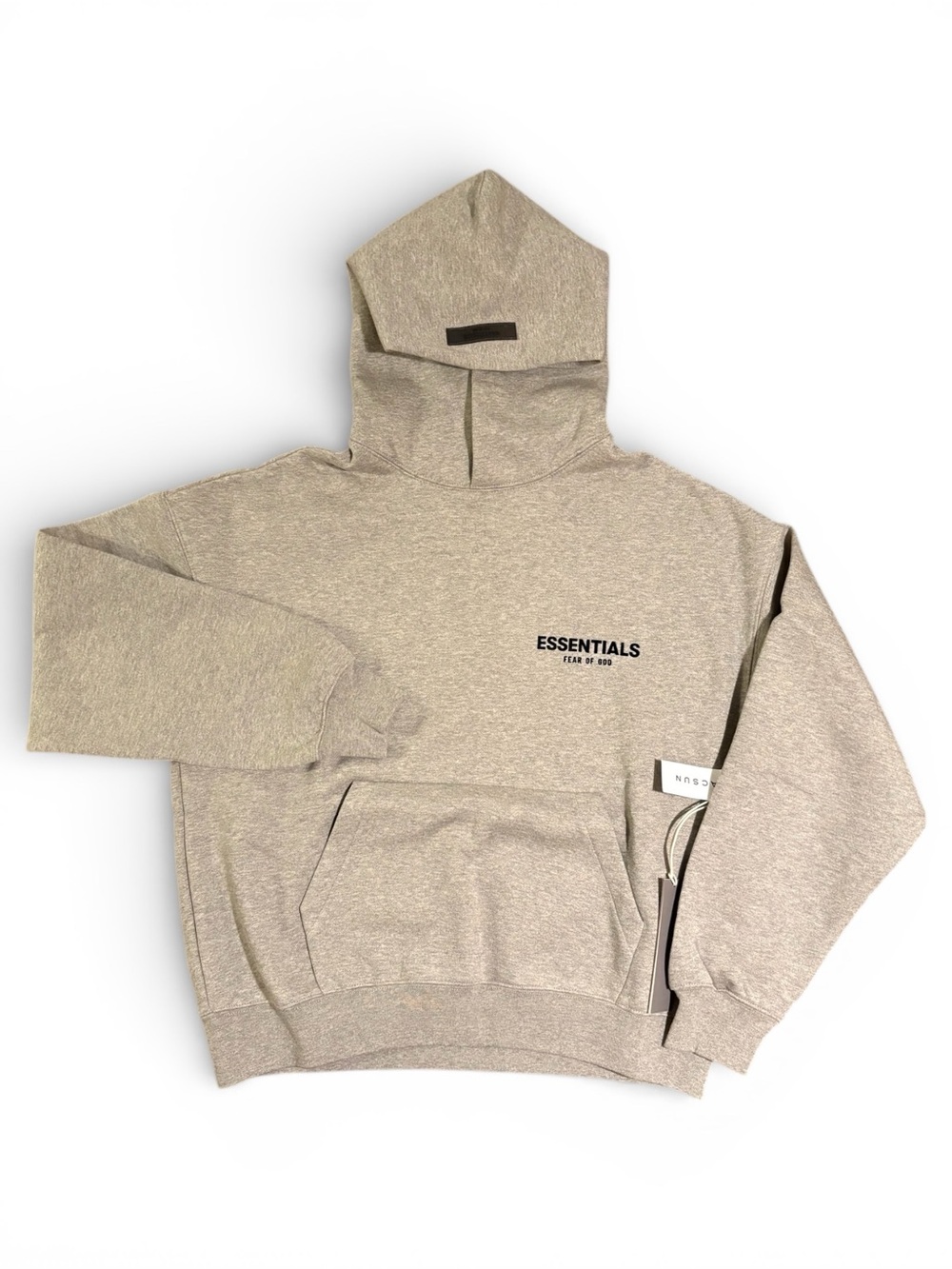 Fear of God Essentials SS22 Pullover Hoodie Dark Oatmeal Large NWT